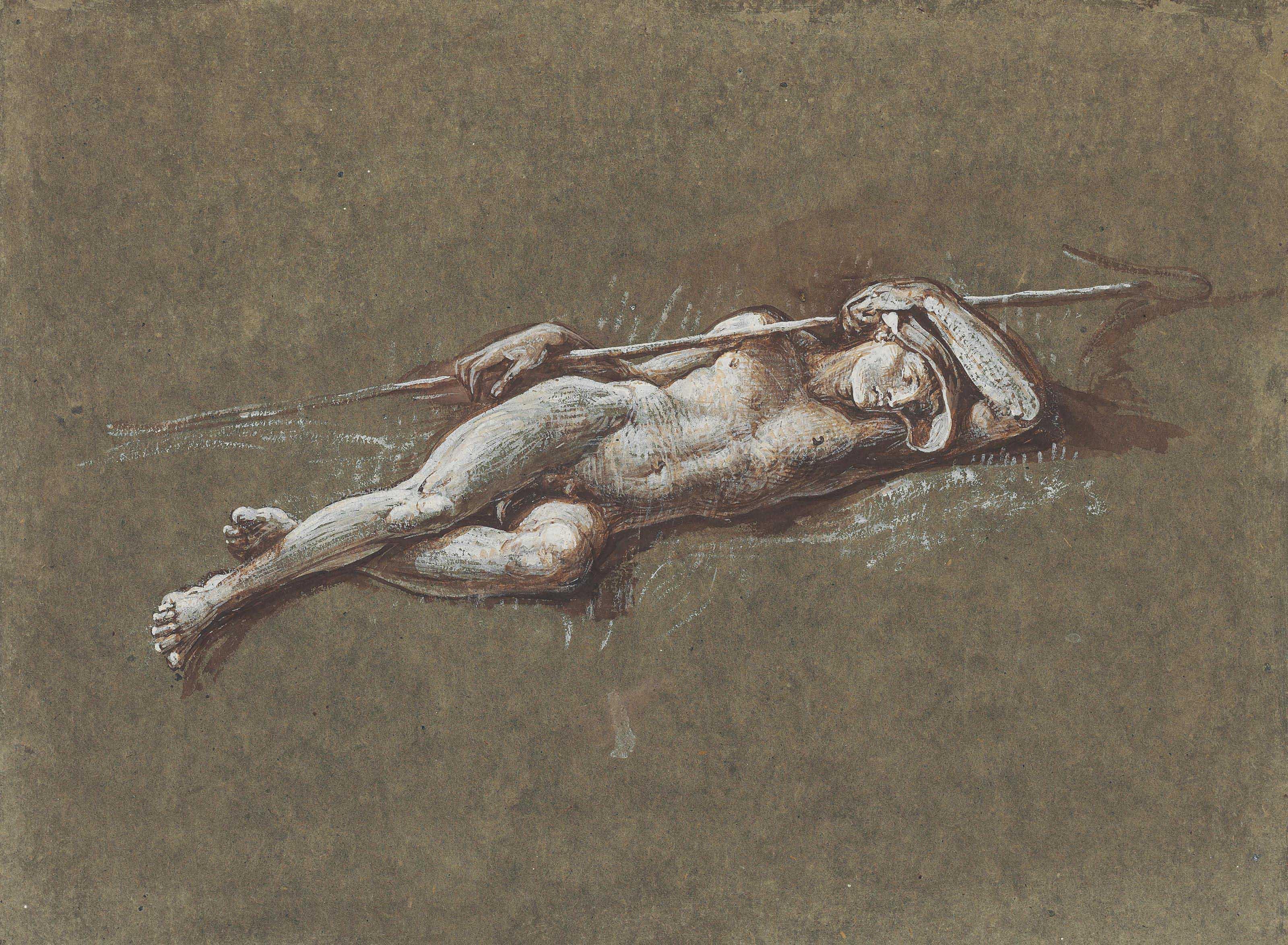 Walter Crane, R.W.S. - Study of Endymion, for \'Diana and Endymion\'