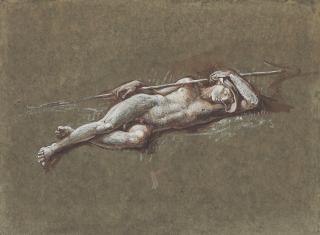 Walter Crane, R.W.S. - Study of Endymion, for \'Diana and Endymion\'