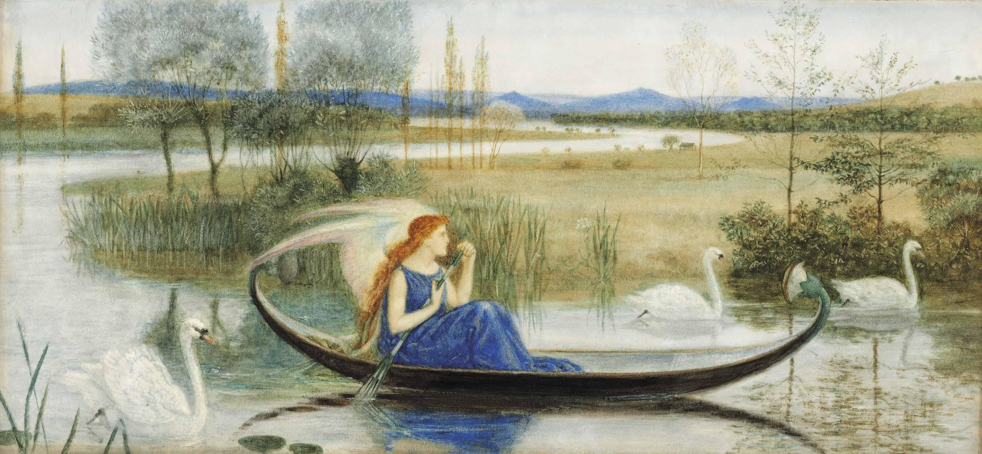 Walter Crane, R.W.S. - The Enchanted Boat
