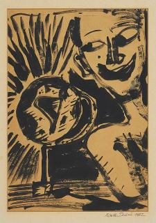 Walter Dahn - Konvolut von 2 Papierarbeiten.