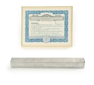 Walter de Maria - High Energy Bar and Certificate