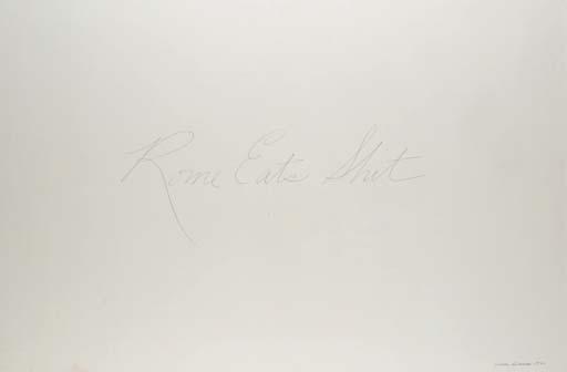 Walter De Maria - Rome Eats Shit