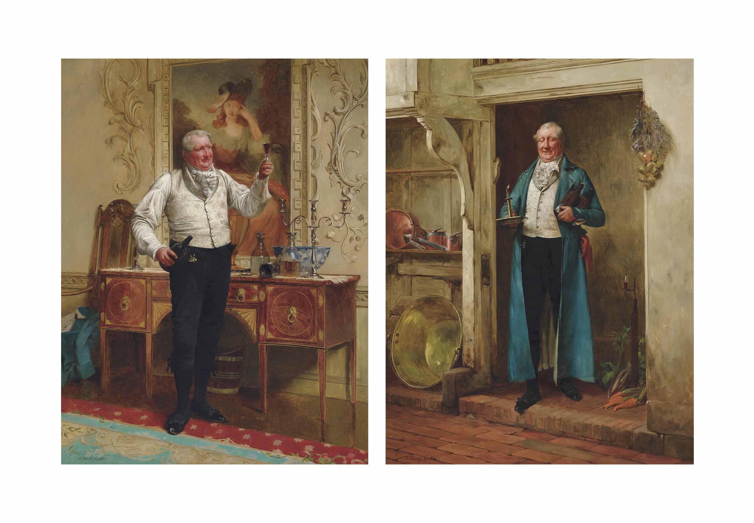 Walter Dendy Sadler, R.B.A. - His Favourite Bin; And The Butler\'S Glass