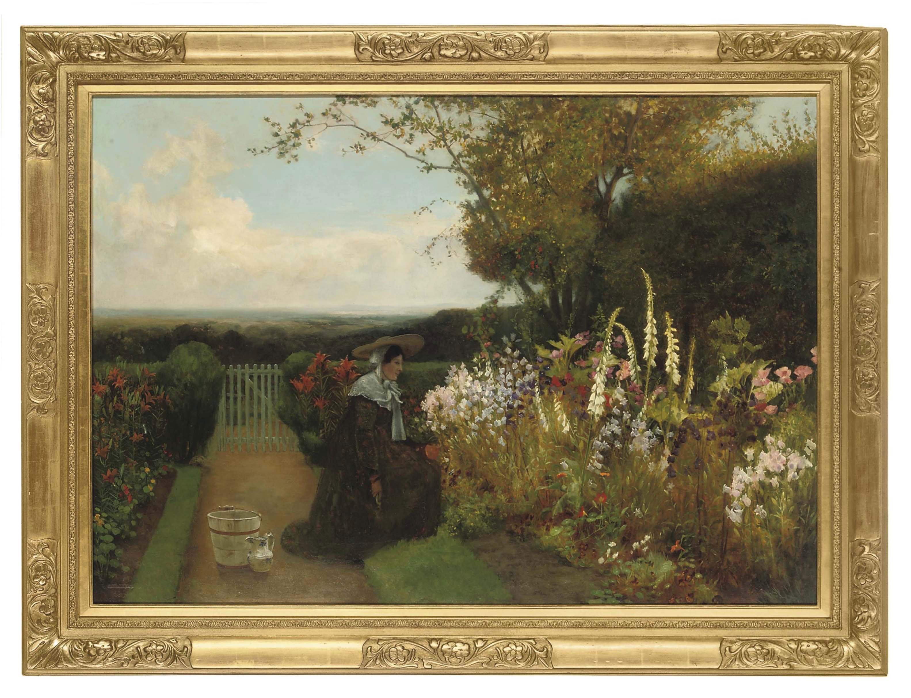 Walter Dendy Sadler, R.B.A. - Tending the garden