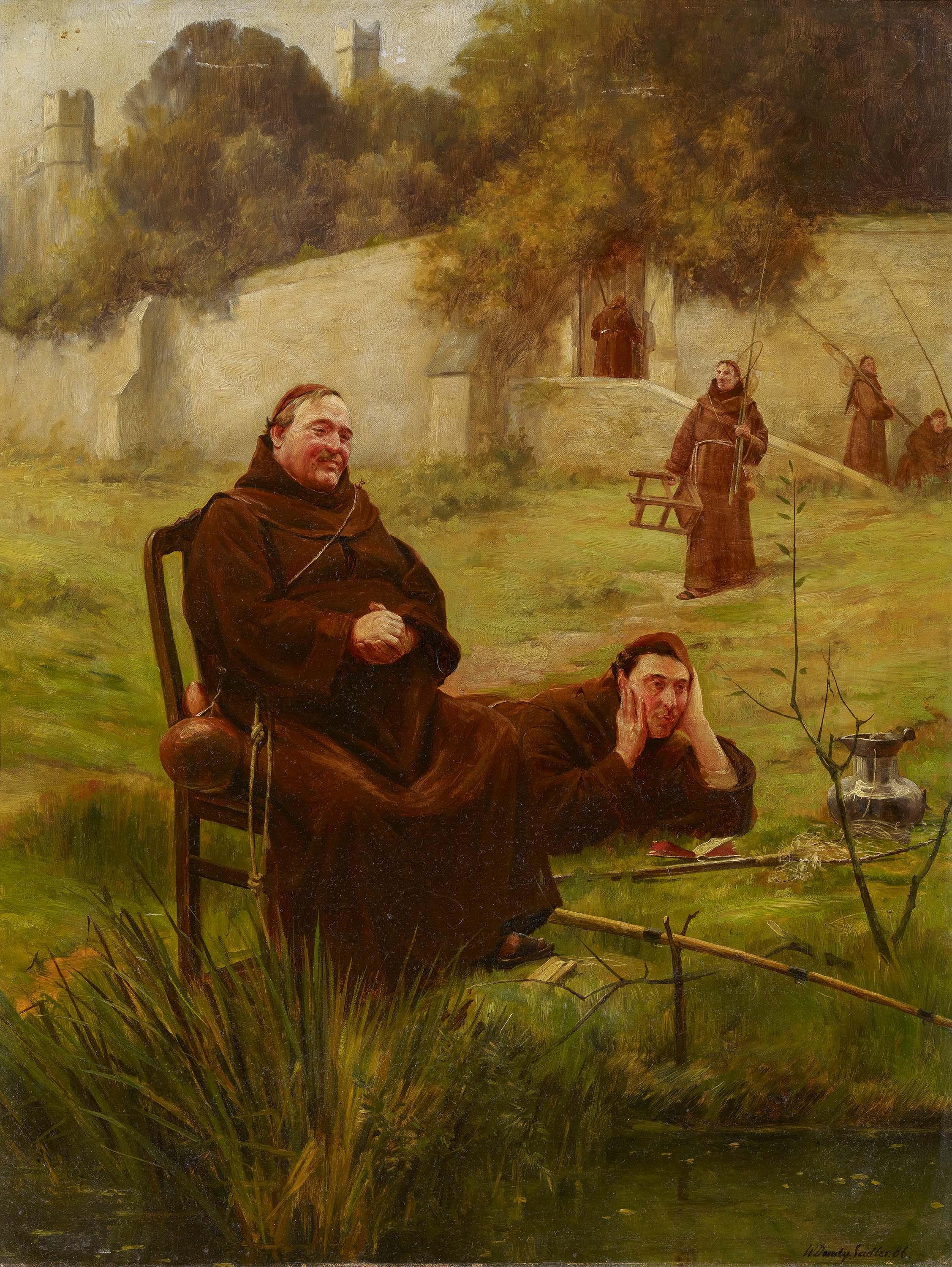 Walter Dendy Sadler - Angelnde Mönche.