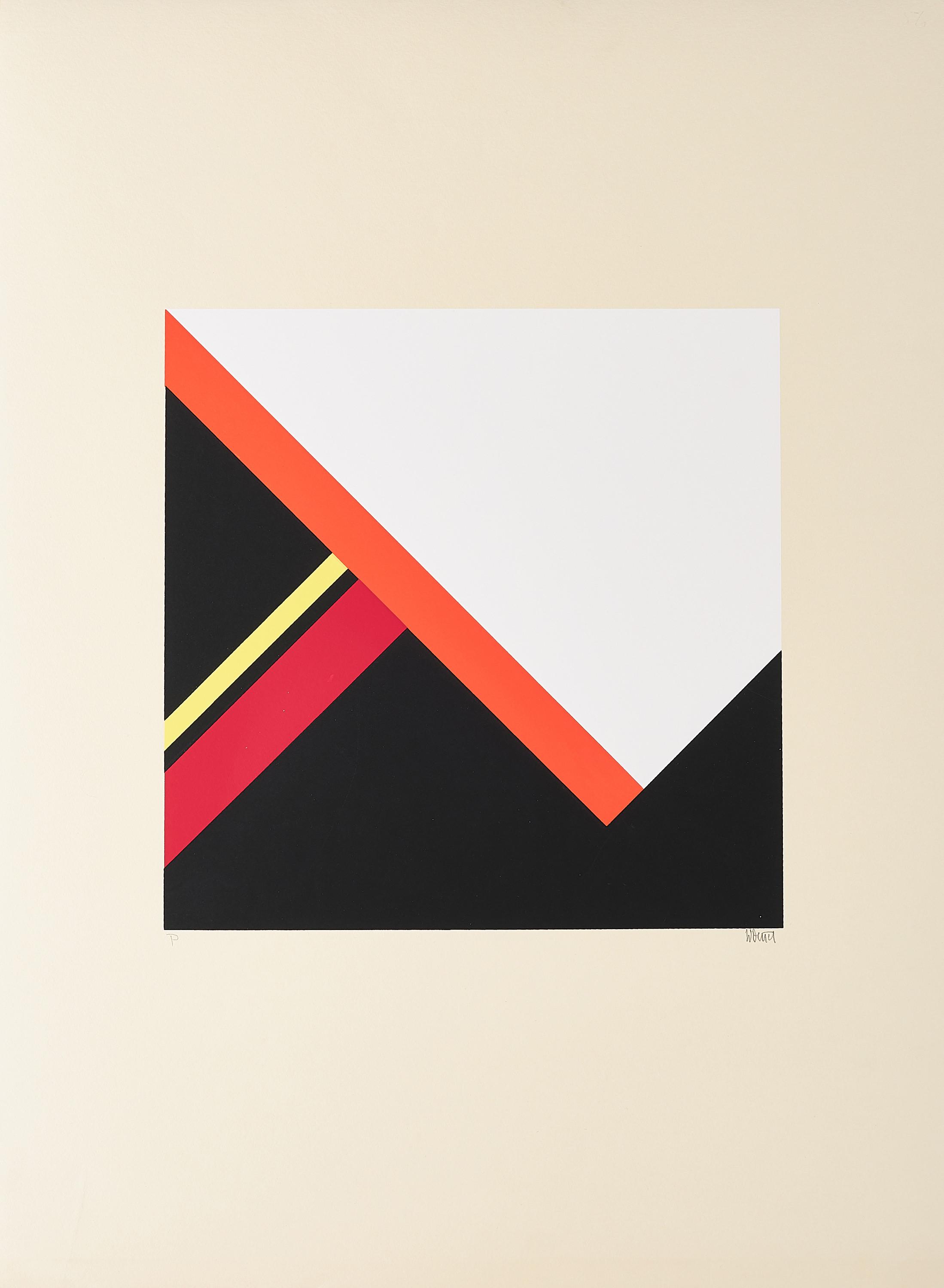 Walter Dexel - Diagonalkonstrukt im Quadrat I.