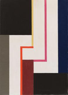 Walter Dexel - Drei weiße Haken - Vorentwurf