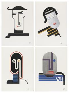 Walter Dexel - Mappe 2 - Köpfe: 6 Seriegraphien 1930-1933