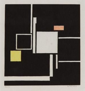 Walter Dexel - Quadrate 1925/Fassung Holzschnitt