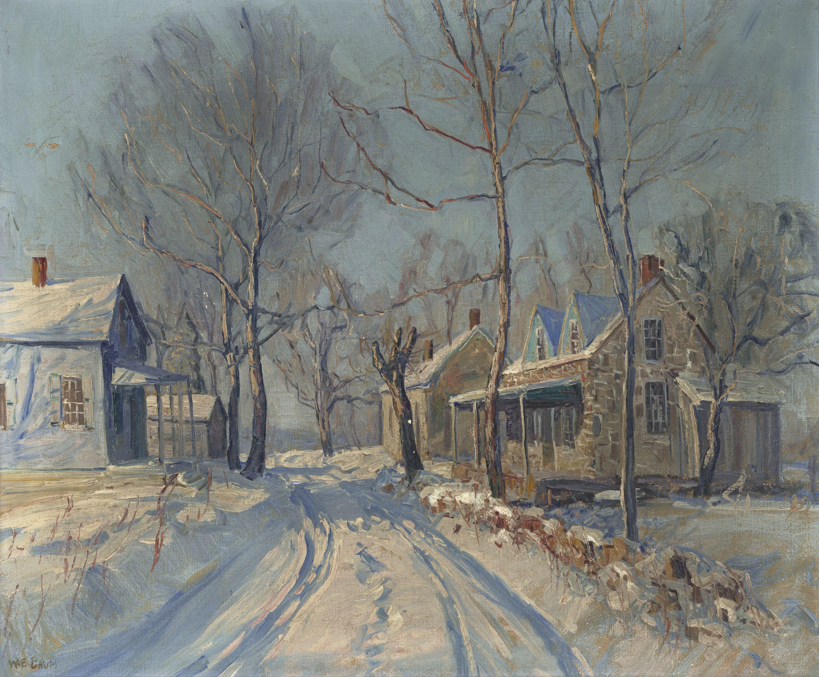 Walter Emerson Baum - Country Road in Winter