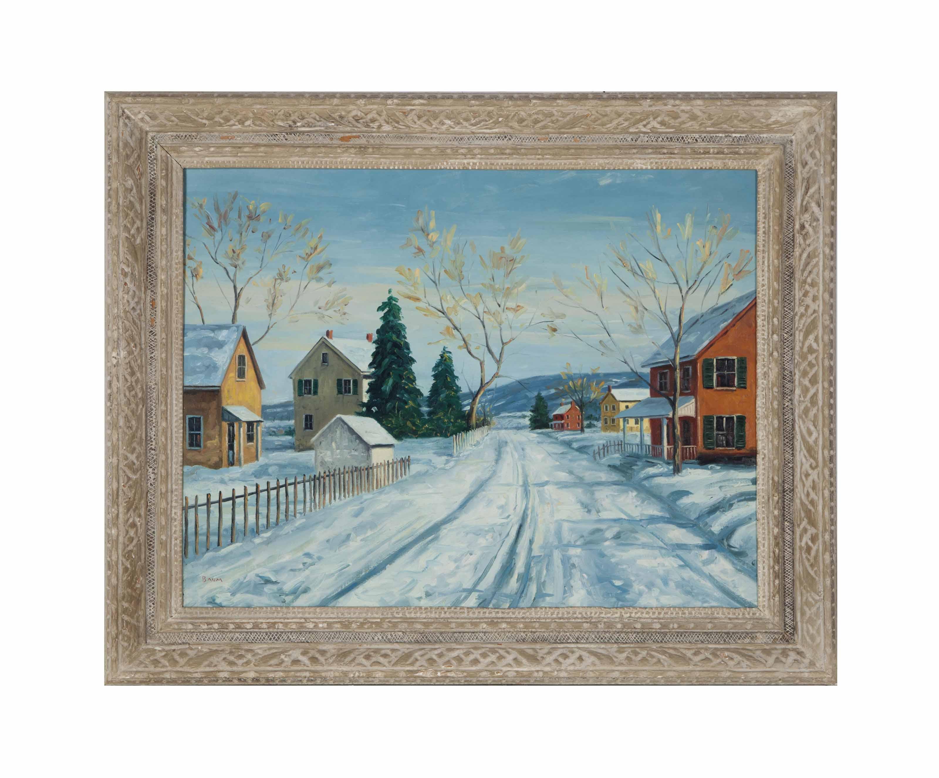 Walter Emerson Baum - Untitled (A Winter Landscape)