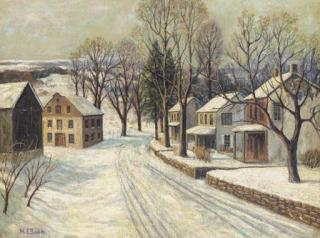 Walter Emerson Baum - Village in Winter