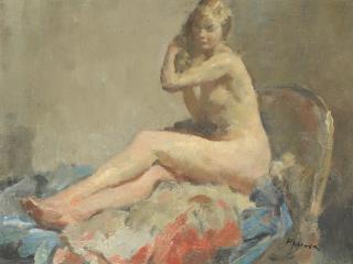 Walter Ernest Webster, RI, ROI - Seated nude