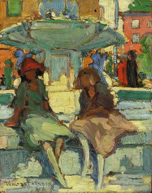 Walter Farndon - At the Fountain: two works