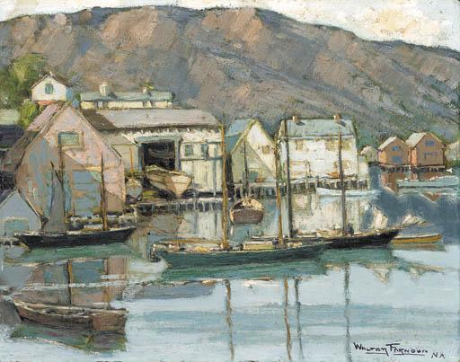 Walter Farndon - Boats At Dock