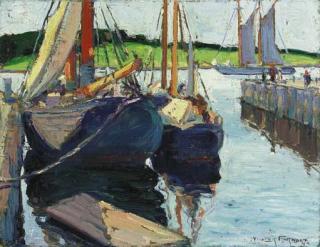 Walter Farndon - Boats at Dock
