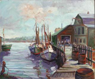 Walter Farndon - Docked Boats