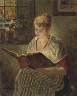 Walter Firle - Reading by the window