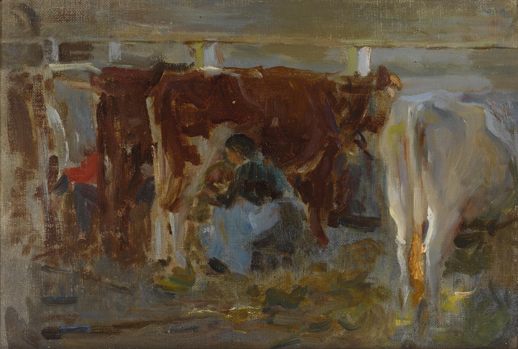 Walter Frederick Osborne, R.H.A - Milking Time