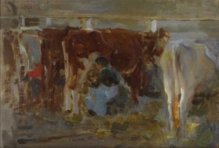 Walter Frederick Osborne, R.H.A - Milking Time