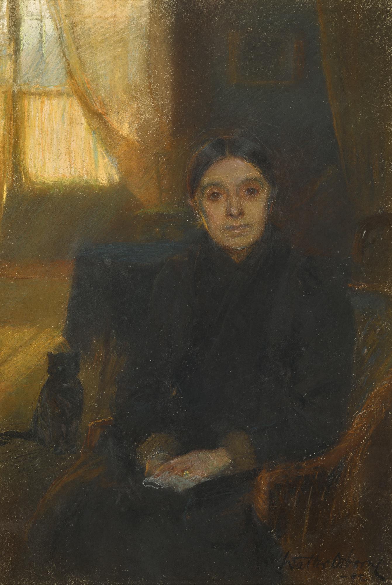 Walter Frederick Osborne, R.H.A - Portrait Of Annie Jane Osborne, The Artist\'S Mother