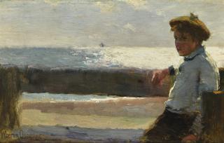 Walter Frederick Osborne, R.H.A - Seated Boy And Sea