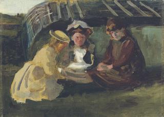 Walter Frederick Osborne, R.H.A. - Winding Wool