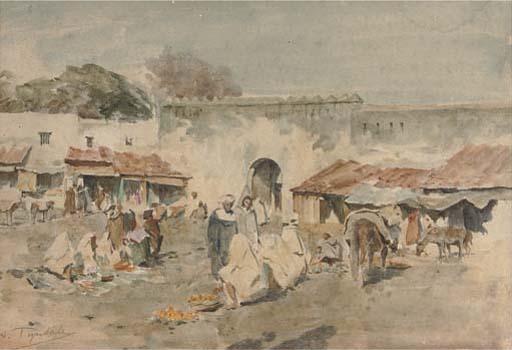Walter Frederick Roofe Tyndale, R.I. - Orange Sellers In An Arab Market