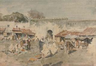 Walter Frederick Roofe Tyndale, R.I. - Orange Sellers In An Arab Market