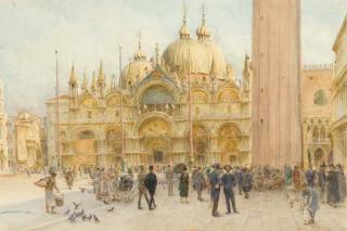 Walter Frederick Roofe Tyndale - St Mark\'s Square, Venice