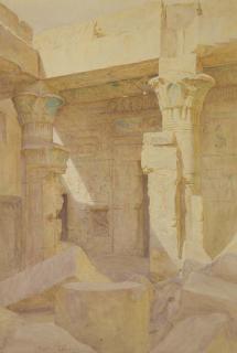 Walter Frederick Roofe Tyndale - Temple of Des El Medinet At Thebes