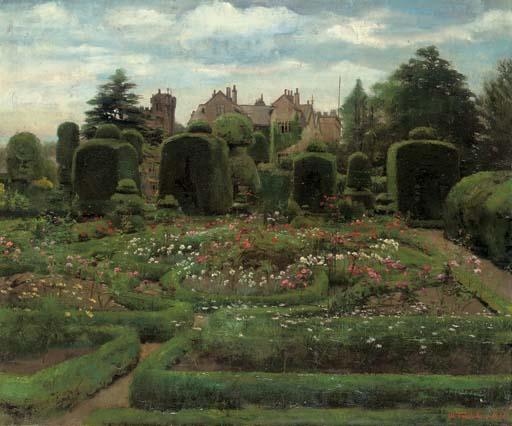 Walter Frederick Roofe Tyndale - The Topiary Gardens, Levens Hall, Cumbria