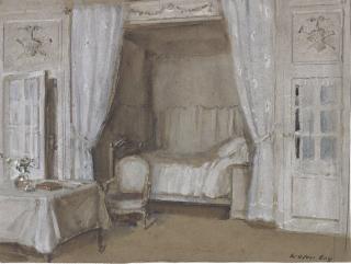 Walter Gay - The interior of a bedroom