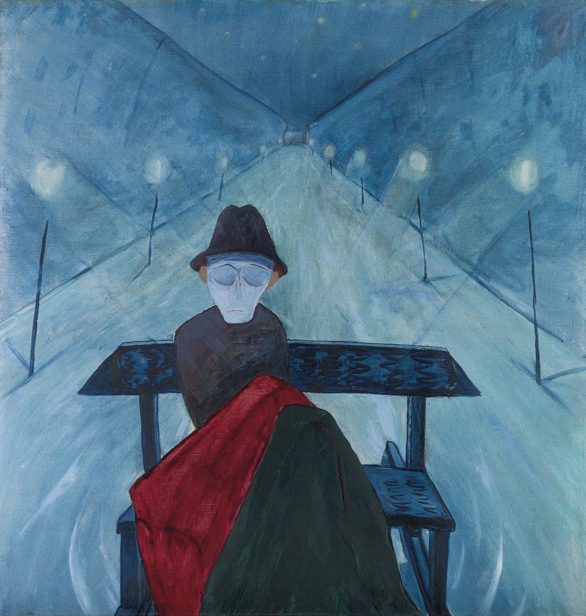 Walter Gramatté - Der Mann im Schlitten