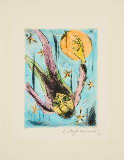 Walter Gramatté - Der Rebell/Akaki in Fieberphantasien.