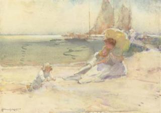Walter Granville Smith - Along the Beach, Bellport Bay, New York