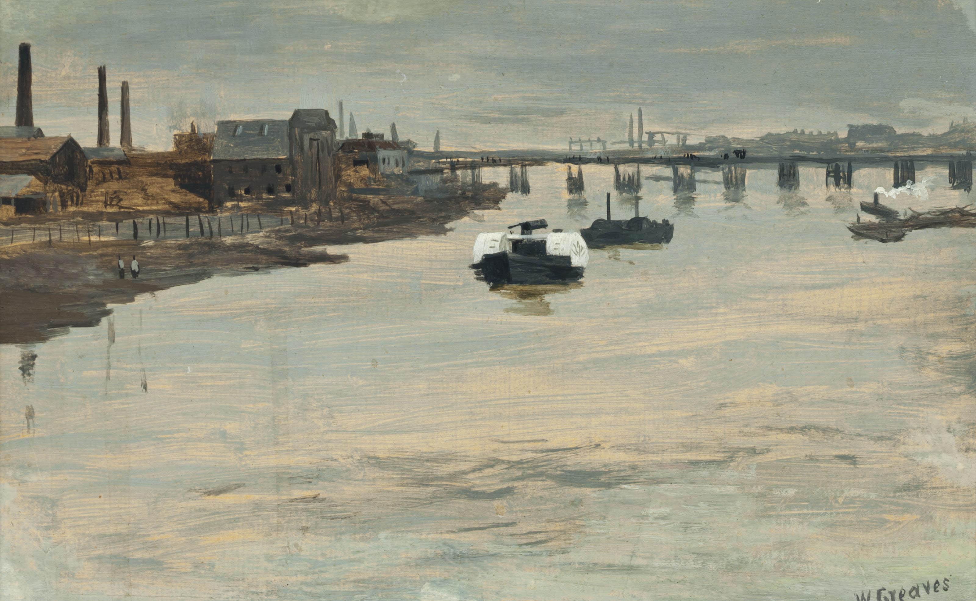 Walter Greaves - A grey morning, Battersea