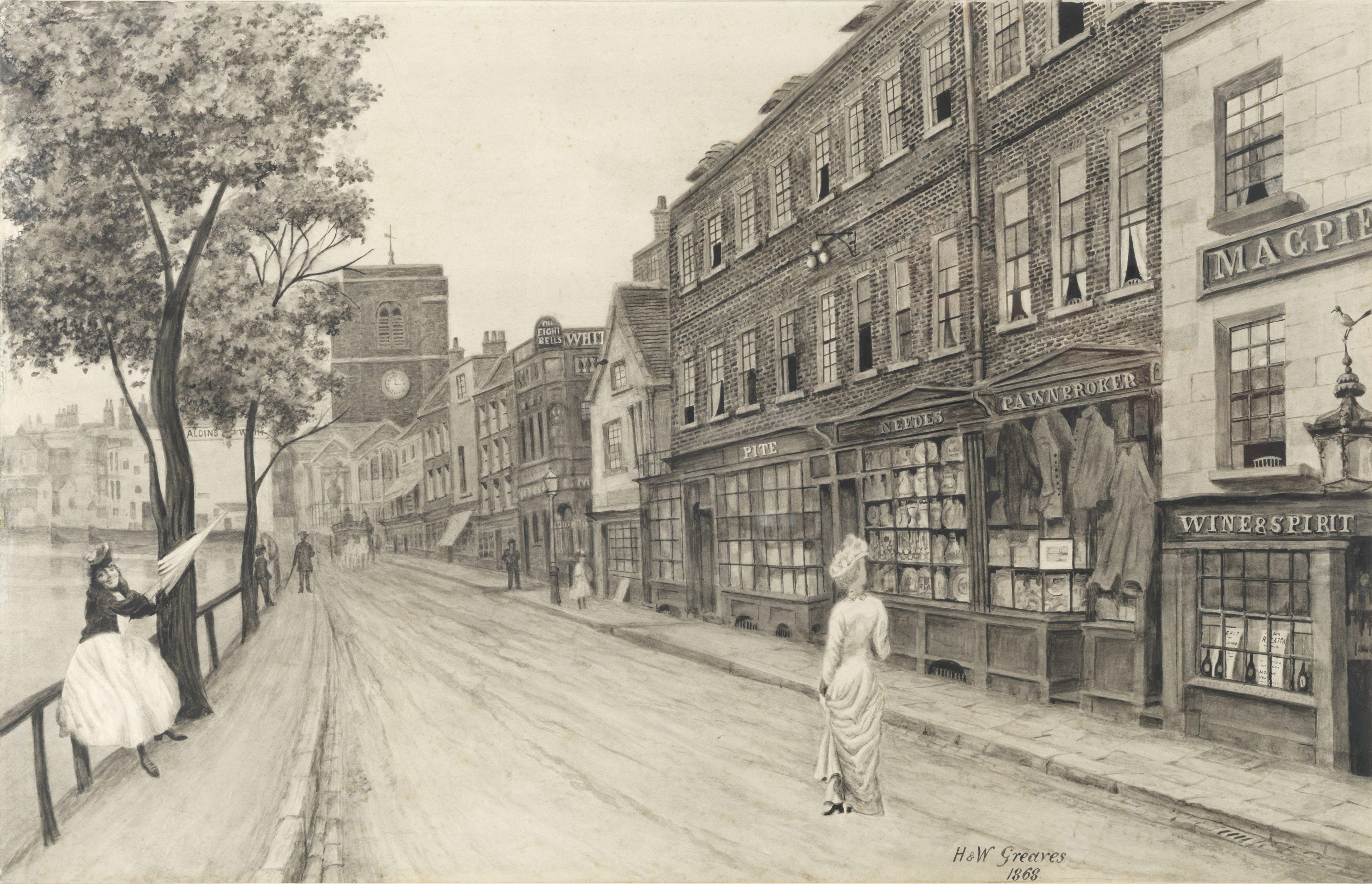 Walter Greaves - Cheyne Walk, Chelsea