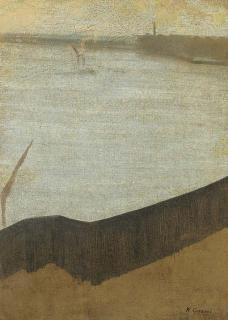 Walter Greaves - Crepuscle, Chelsea Wharf