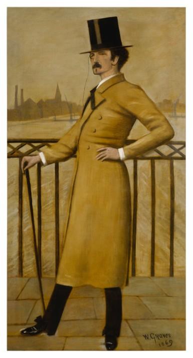 Walter Greaves - James Abbott Mcneill Whistler On The Widow\'S Walk At His House In Lindsey Row, Chelsea