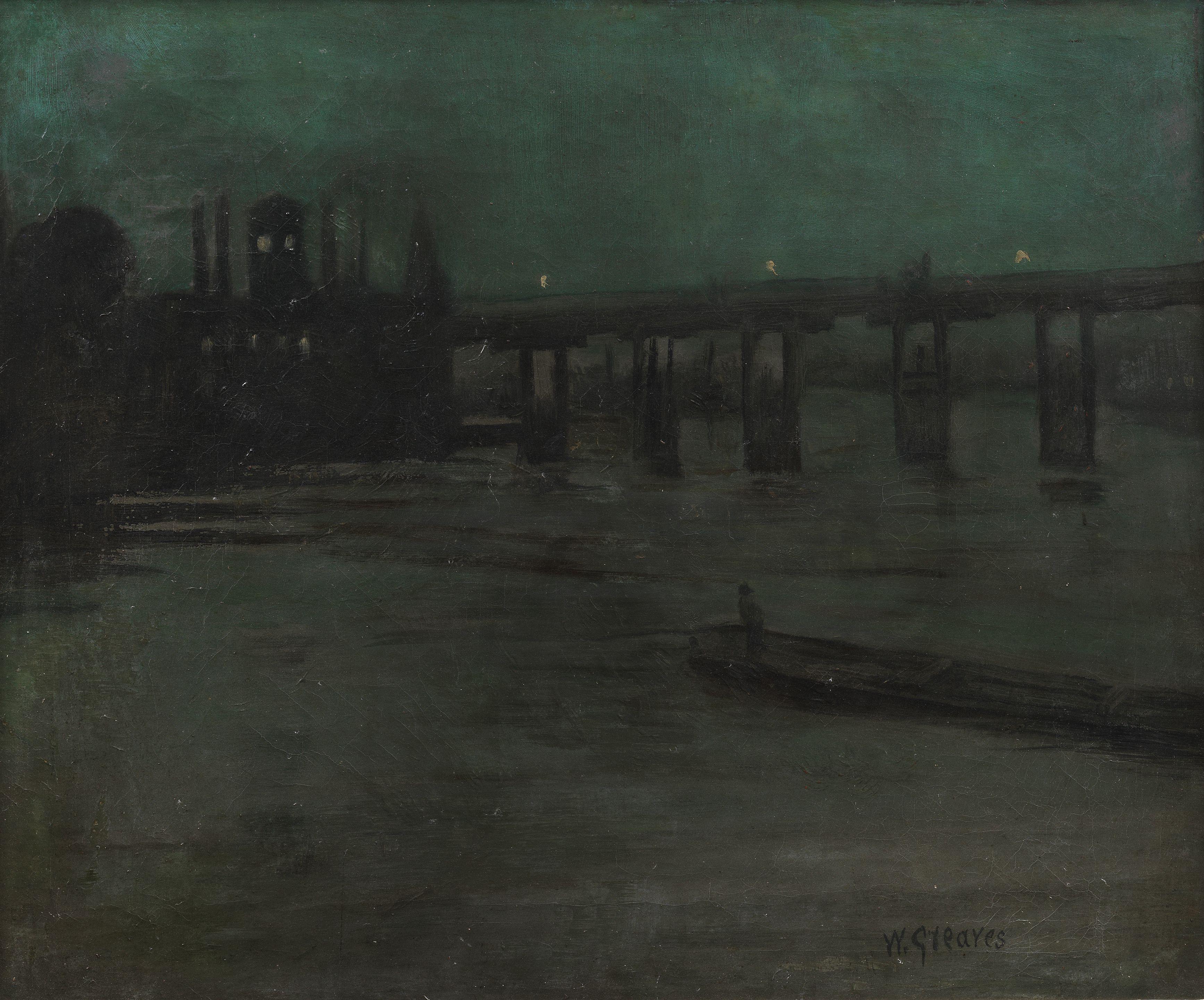 Walter Greaves - Nocturne, Battersea Bridge
