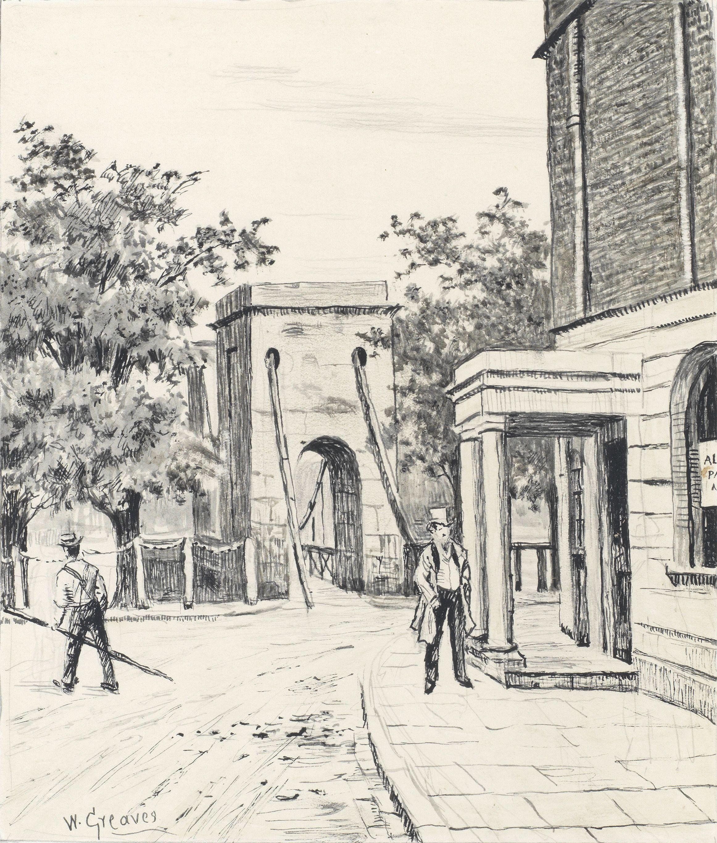 Walter Greaves - Old Cadogan Pier and Pier Hotel, Chelsea