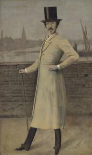 Walter Greaves - Portrait Of James Mcneill Whistler, Standing, Full-Length