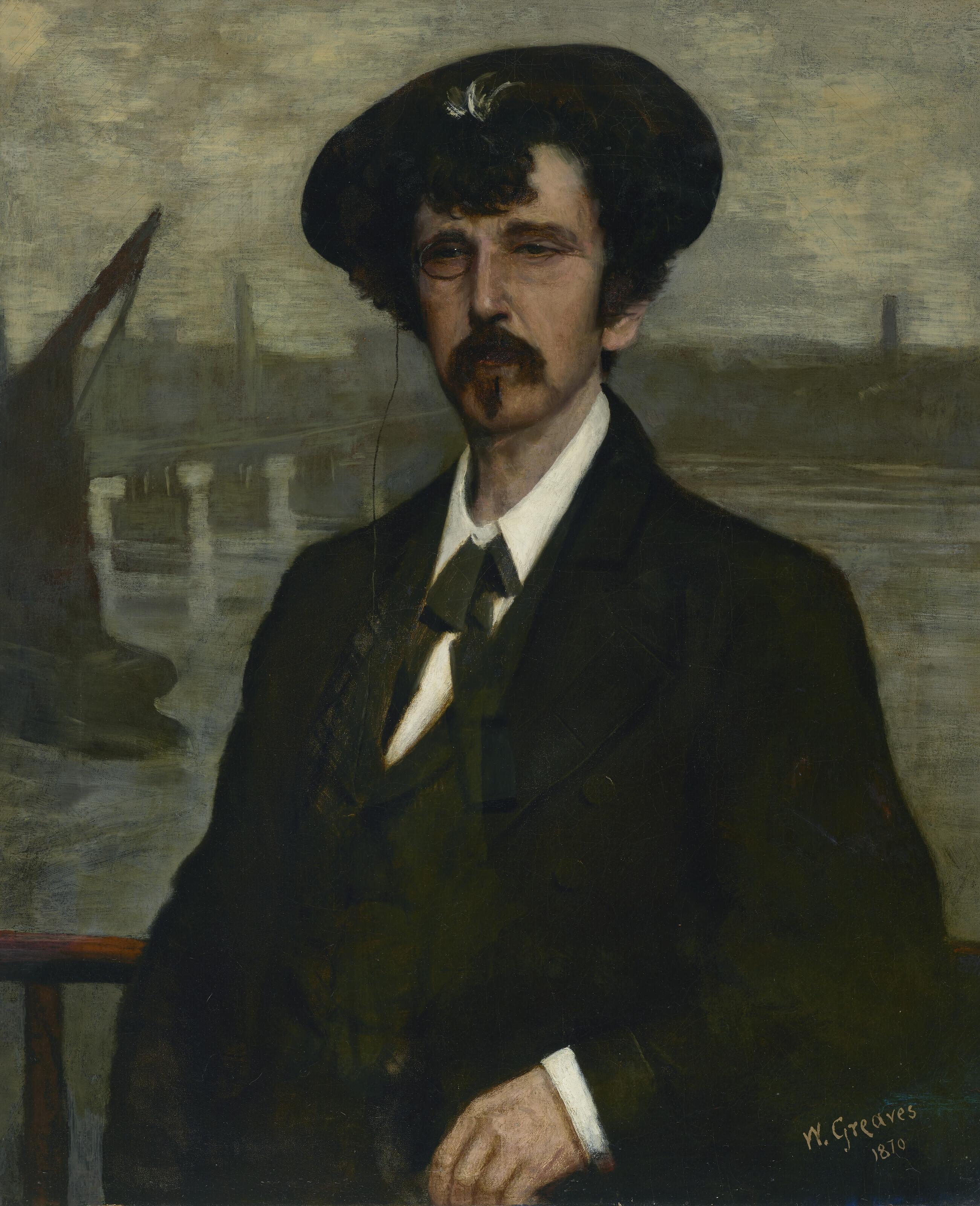 Walter Greaves - Portrait of James McNeill Whistler