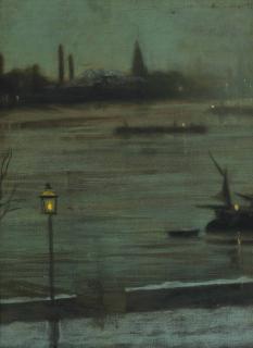 Walter Greaves - Thames nocturne: Battersea Reach from Cheyne Walk