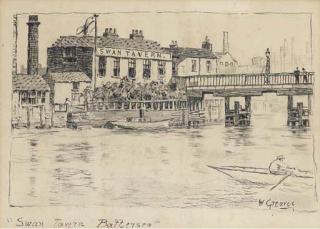 Walter Greaves - The Swan Tavern, Battersea