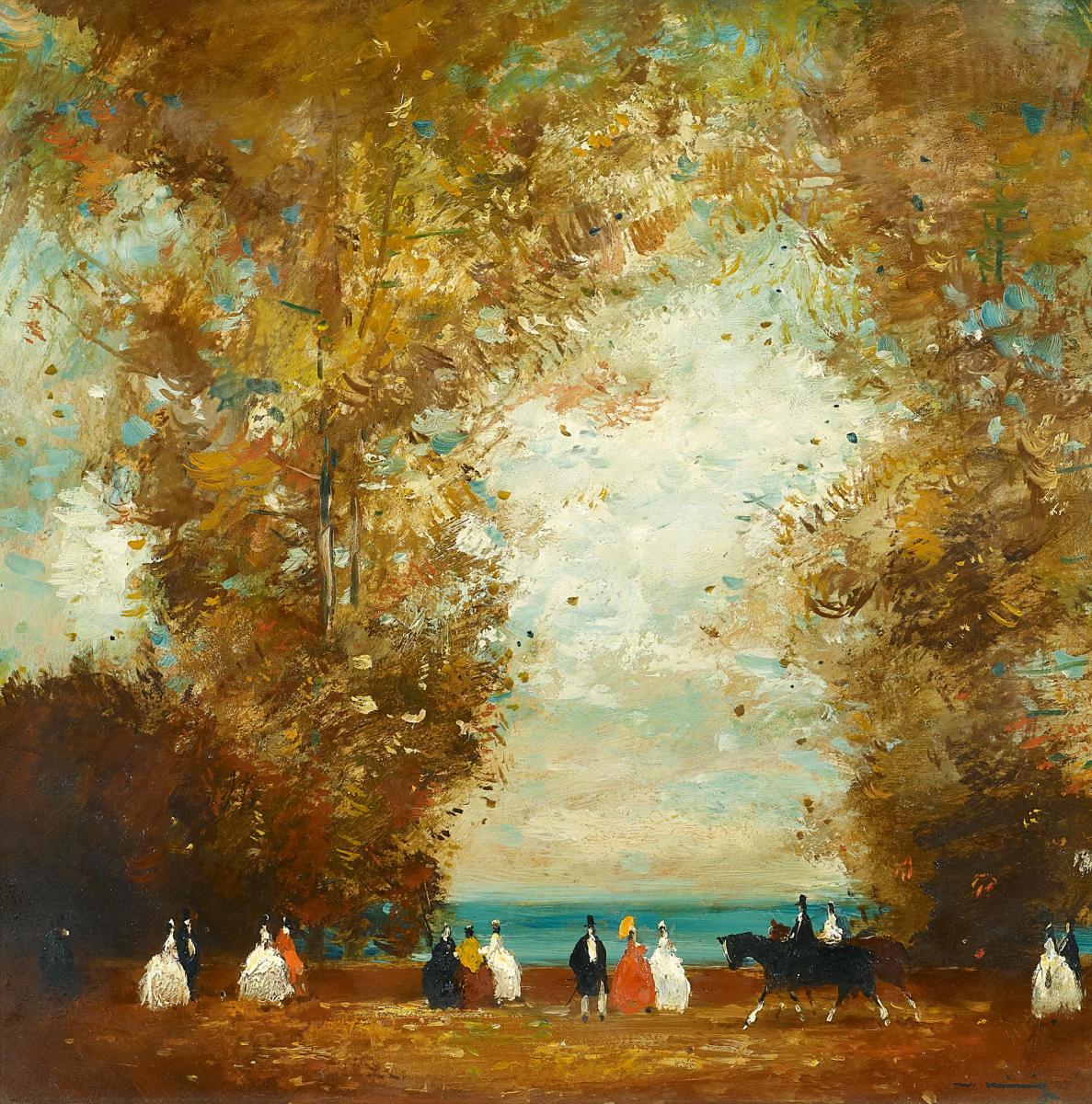 Walter Heimig - Promenade am See