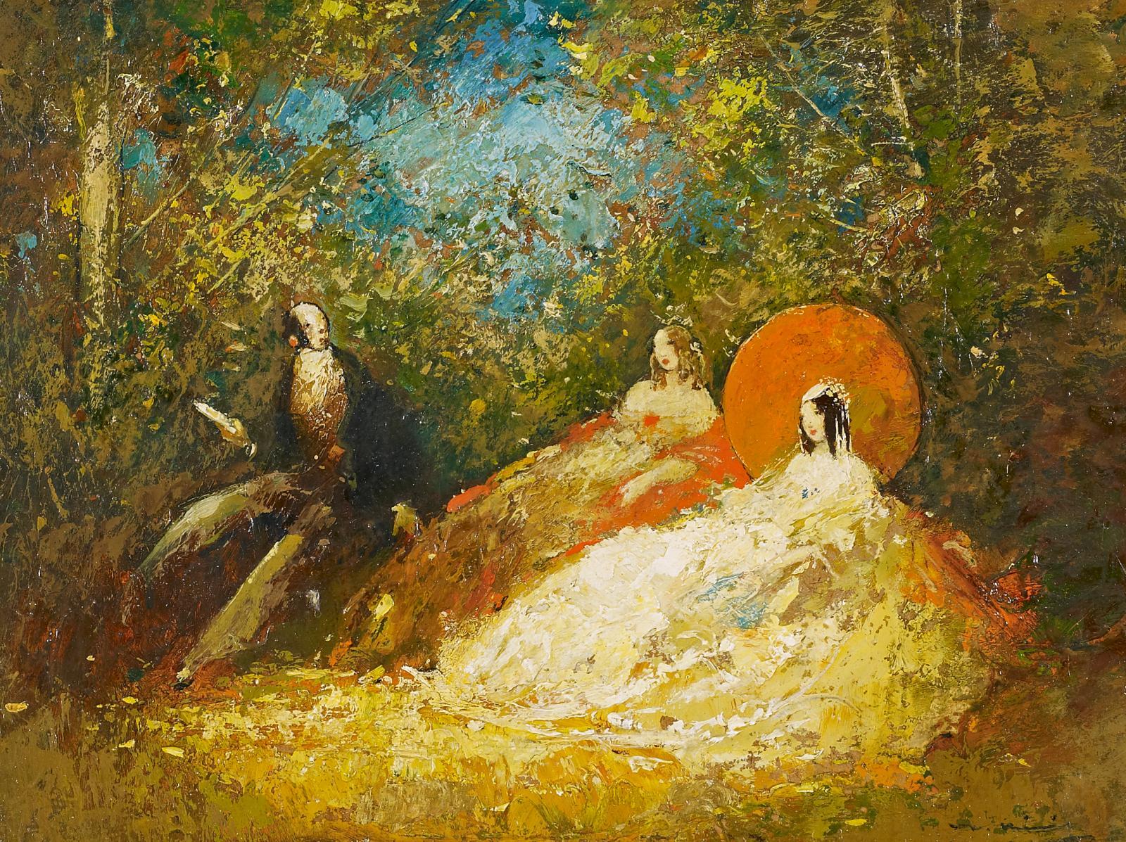 Walter Heimig - Unterhaltung im Park