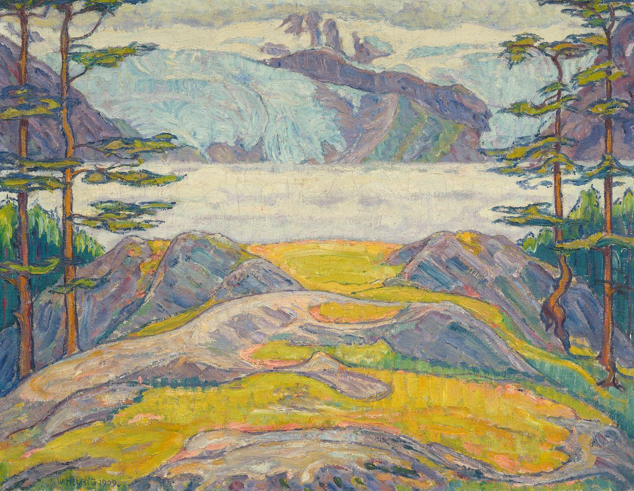 Walter Helbig - Ghiacciao a Saas Fee. 1909.