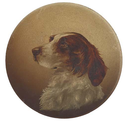 Walter Herbert Wheeler - The Head Of A Terrier; And The Head Of A Spaniel